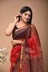 Vermillion Red Kota Doria Saree (KDS10)